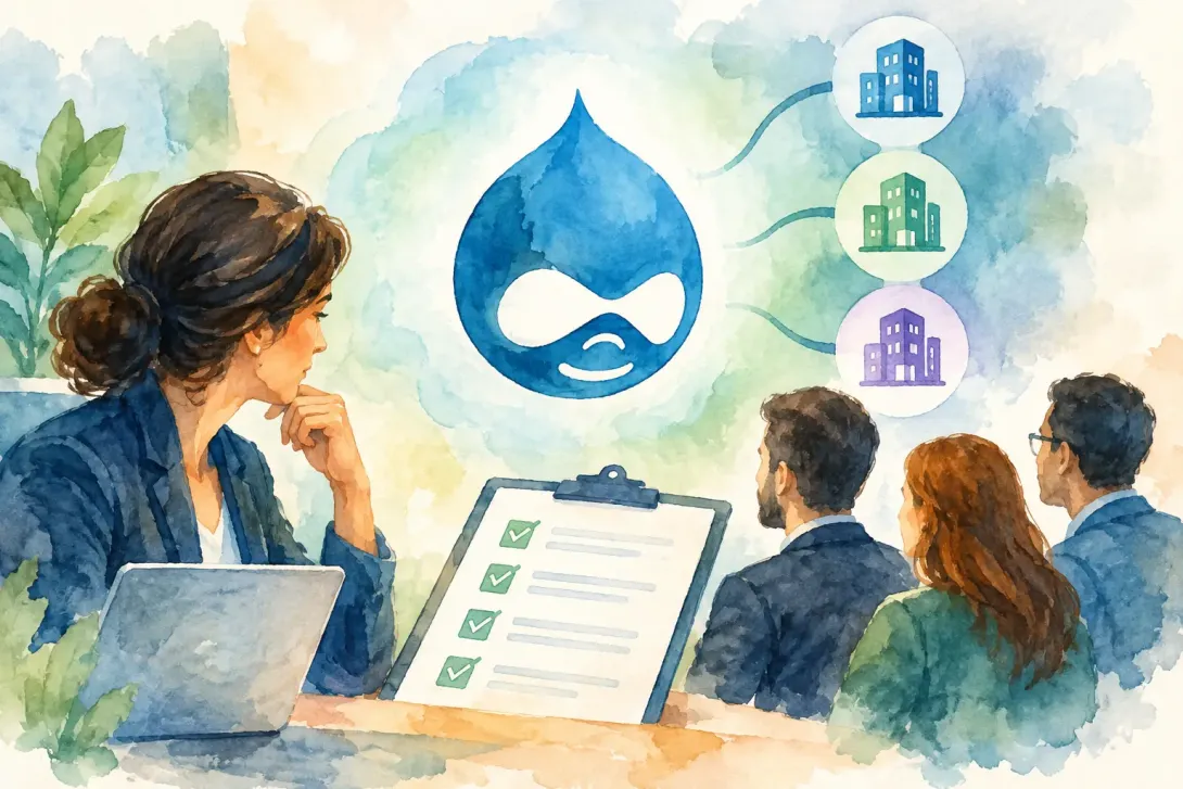 Evaluación de proveedores Drupal empresarial
